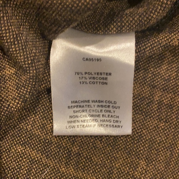 Piccadilly Tan black stripes  women’s tunic sweater top Sz Xs - Picture 9 of 13